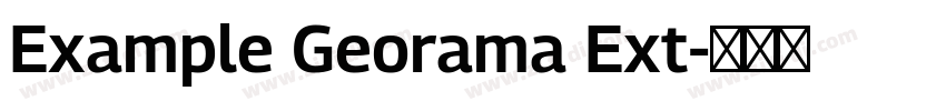 Example Georama Ext字体转换